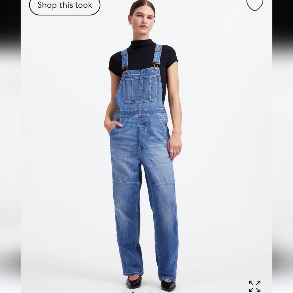 Madewell Alexa Chung for Madewell Denim Overalls Hockley Wash Size M